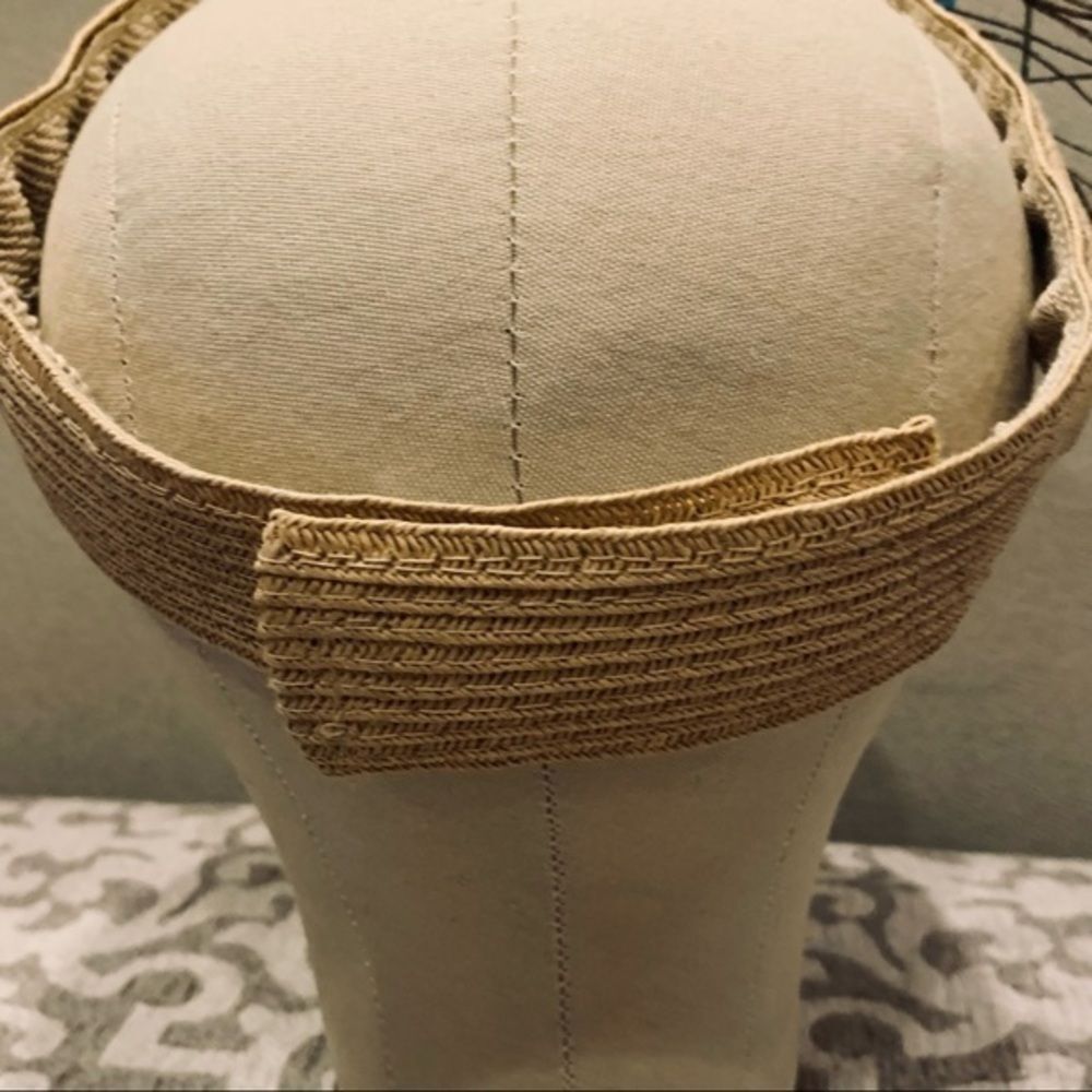 Vintage Elsie Massey Floral Visor Hat View 6